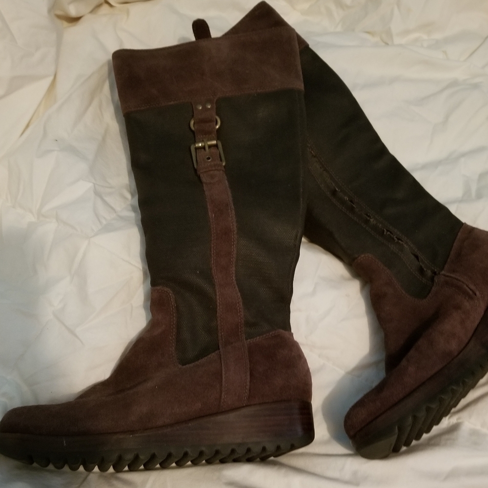 NWOT  Cole Haan Nike Air Tall Boots leather suede